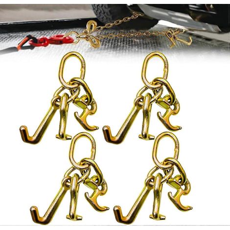 Crochets de remorquage groupés 5400 lb, crochet d'arrimage 5/16 po, crochet d'attelage G70, crochets en J pour remorquage lourd, accessoires camions (1/5)
