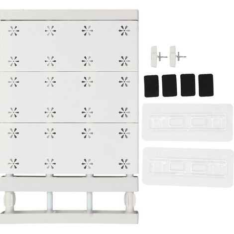 Panneau de séparation extensible pour armoire, gain de place, avec tringle intégrée, pour armoire de 38 à 60 cm (15 à 23,6 pouces). (1/5)
