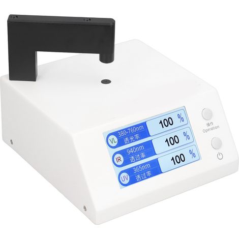 Lichtdurchlässigkeitsmessgerät mit LCD-Anzeige, Infrarot-, UV- und sichtbarem Spektrophotometer (1/5)