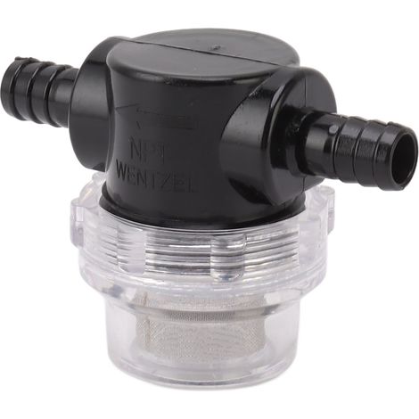 Filtre préfiltre pompe à eau ABS G1/4 filtre tuyauterie irrigation pour caravane bateau marine tondeuse (1/5)