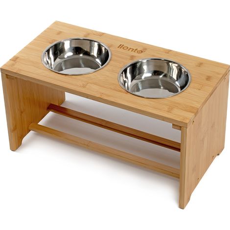 lionto erhöhter Hundenapf Futterstation für Hunde, 50x26x26cm (1/5)
