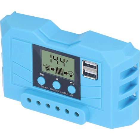 Écran LCD, double interface USB, contrôleur de chargeur solaire PWM, adaptatif 12/24V, 30A. (1/5)