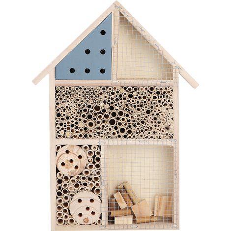 Maison d'insectes en bois pour abeilles Chambre à insectes en bois Abri d'hôtel Décoration de jardin Nids Boîte