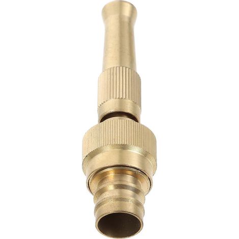 Golden High Pressure Nozzle for Garden Outdoor Water Hose Connector (1/5)