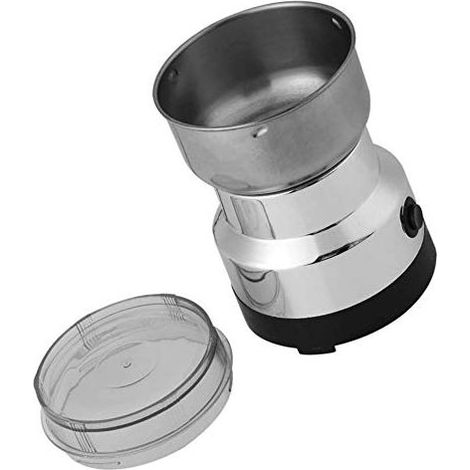 Moulin à café et mixeur électrique, broyeur à grains de café en acier inoxydable, style classique, préparez votre café vous-même, prise UE 220-240 V, modèle par défaut, classique (1/5)