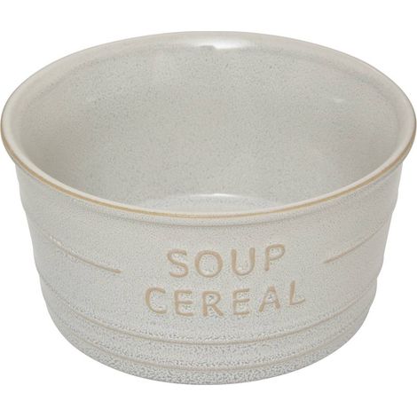 Ciotola inscription soup cereal white 50cl - Atmosphera créateur d'intérieur