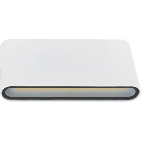Applique murale LED 12W COB en aluminium, luminaire d'extérieur pour jardin, étanche IP65, AC85-265V (boîtier blanc, lumière chaude) (1/5)