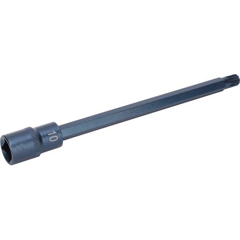 Jeu de 12 embouts de visserie S2 acier allié, douille carrée 1/2in, M10, outil de bricolage 200mm (1/5)
