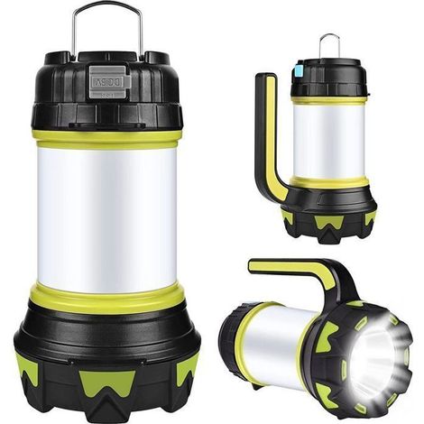 Lampe Torche LED Rechargeable Étanche 2600mAh 3 en 1 Portable pour Camping (1/4)