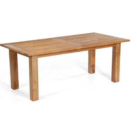 Sonnenpartner Gartentisch Charleston ausziehbar 200/260x100 cm Teakholz Old Teak (1/2)