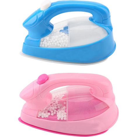 1 Pièce Fer à Repasser Mini Électrique Plastique Rose Jouet Enfants Fille Appareils Ménagers (1/5)