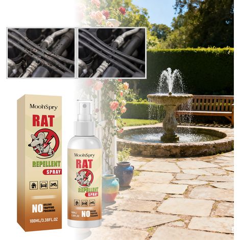 Rat Repellent Spray with Natural Plant Formula - Daily Use, Indoor and Outdoor Rats Repellent and Anti-Chewing Spray - 100ml (1/5)