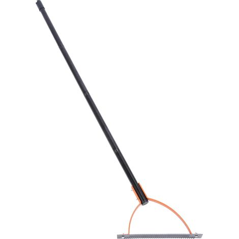 Herbe Manuel, Désherbeur Manuel à Lame Dentelée à Double Tranchant, Fouet à Herbe Manuel à Long Manche en Acier Inoxydable pour Jardin, Cour, Champ et Fossés (4 (1/5)