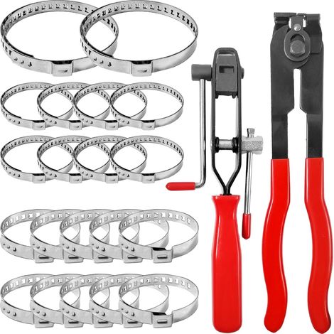 Pinces et Colliers de Serrage, Colliers de Serrage Réglables en Acier Inoxydable 304, Pince de Serrage de Voiture, Outils pour la Réparation et L'installation Automobile (1/5)