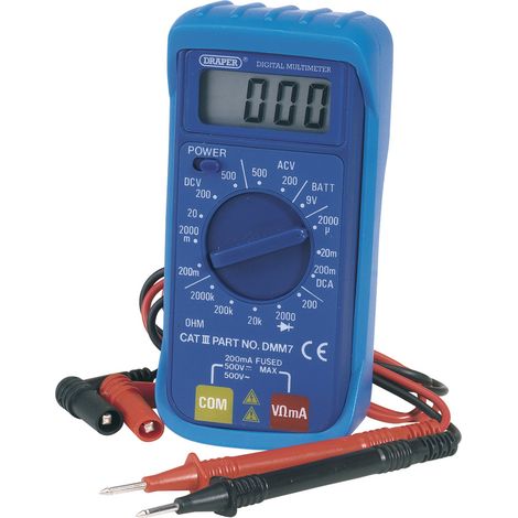 Draper 16-Function Digital Multimeter (Model 52320) – Compact Pocket Digital Multimeter for Electrical Testing (1/5)