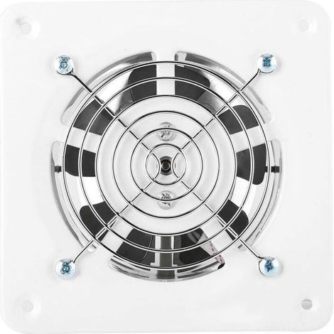 Ventilateur d'Extraction, 25W 220V Ventilateur d'Extraction Mural à Faible Bruit pour la Maison Salle de Bain, Toilette, Cuisine, Garage etc. (1/4)