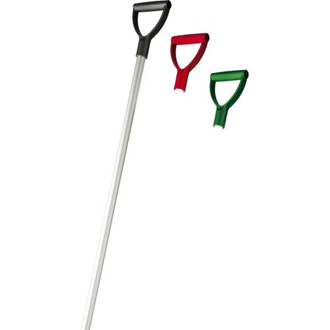 Manico per forca da scuderia con maniglia abbinata made in Italy: Unica, argento