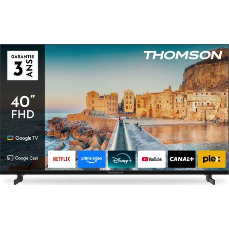 Thomson – Téléviseur LED 40 pouces Full HD – Smart TV Android – 3 ports HDMI – Classe énergétique A – Technologie Ambilight