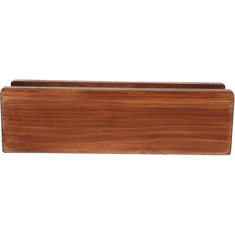 Support de miroir multifonctionnel à fente, base antidérapante en bois (1/5)