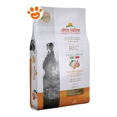 Almo Nature Dog HFC Adult Medium Large Pollo - Sacco 8 Kg - Cibo Secco Cani