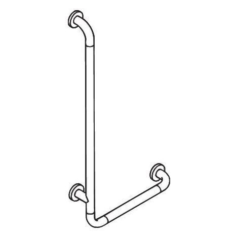 HEWI 801.22B110 98 Poignée d'angle Ser 801, mat, Ø:33 (1/3)