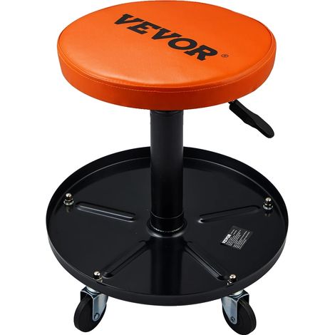 Tabouret de Mécanicien, Hauteur Réglable Pneumatique, Capacité de 250 lbs, Réglable (1/2)