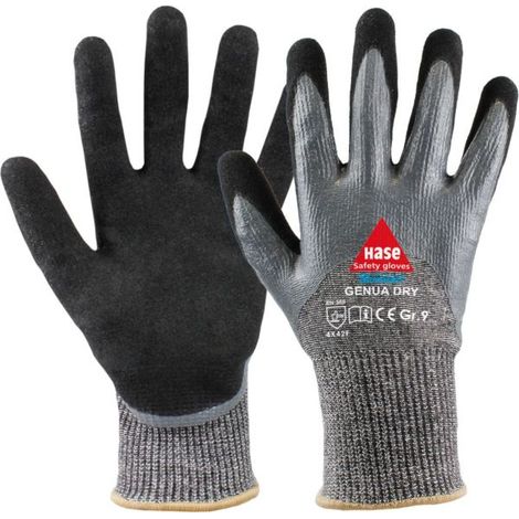 Hase Schnittschutzhandschuhe Genua Dry Größe 8, Dyneema 10 Stk (1/2)