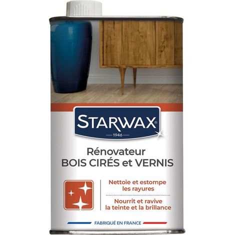 Starwax – Rénovateur pour meubles en bois cirés et vernis 500ml – Élimine rayures et tâches – Effet brillant – Pour intérieur (1/5)