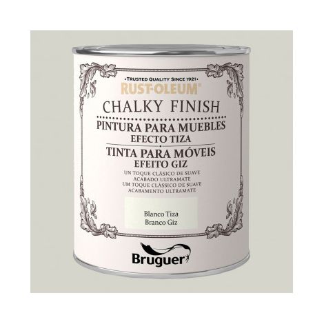 Pintura Al Agua Para Muebles 750 Ml Blanco Chalky Rust-Oleum