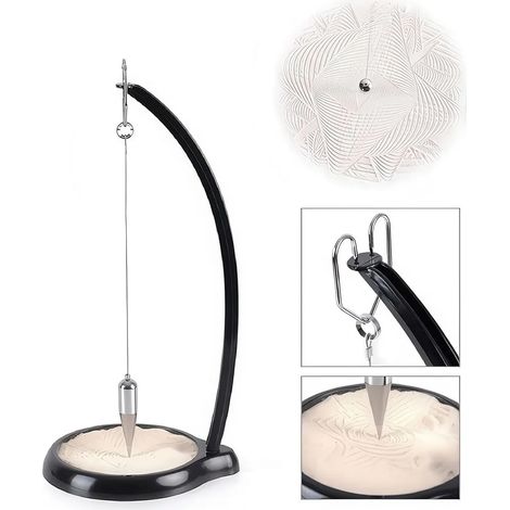 Pendule de Foucault, jeu de sable, objet de décoration pour bureau, 39 cm (1/5)