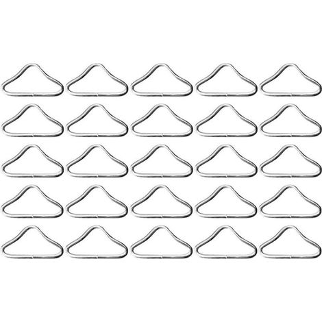 30pcs Boucles Triangulaires MéTalliques Pour Trampoline, Connecteurs En Anneau Pour Sangle, Clips Robustes Pour Accessoires De Sport (1/5)