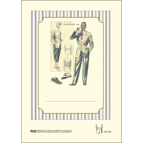 Adesivi decorativi BKP 006 Moda uomo 6 pezzi rossi