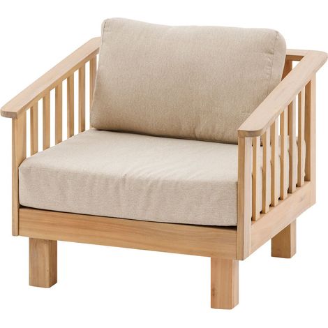Fauteuil de salon de jardin Xenia acacia - Hespéride (1/5)