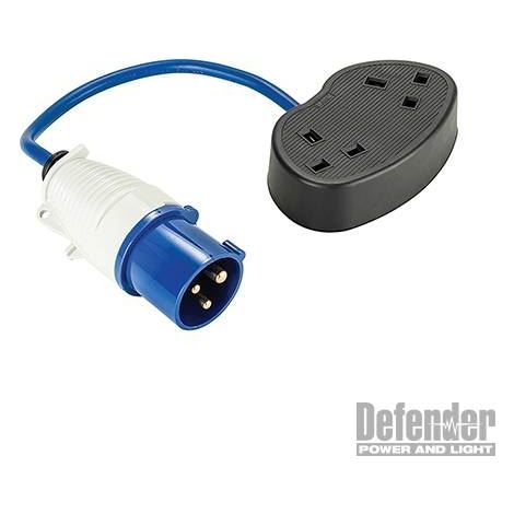 Fly Lead Converter 16A - 2 x 13A 230V E85302