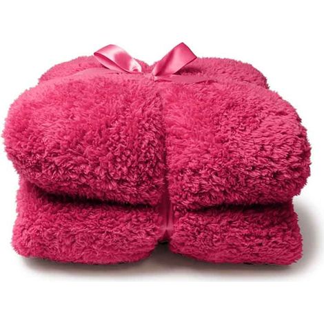Coperta Teddy 150x200cm Fucsia