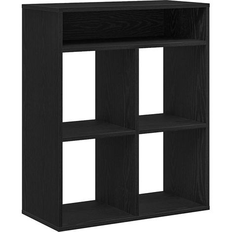 Maison Exclusive - Bücherregal Schwarz 66x31x80 cm Holzwerkstoff