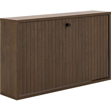 Meuble à chaussures bois MDF – Dimensions 71,6 x 17 x 43 cm – Porte basculante – Bois certifié FSC pour rangement optimisé – Toilinux