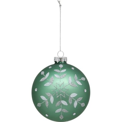 Vetro bdn 100 mm flocon mat vrt - Feeric lights & christmas