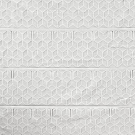 Modulable en maille - Effet hexagonal Blanc 90x220 cm