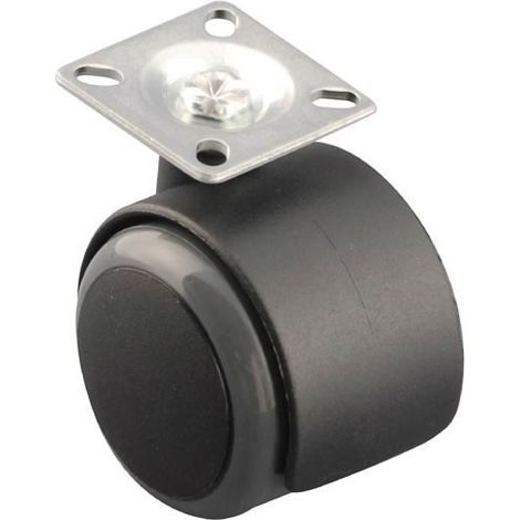 Roulette pivotante ø50 avec platine 38x38 - Blocage : Avec - GUY RAYMOND