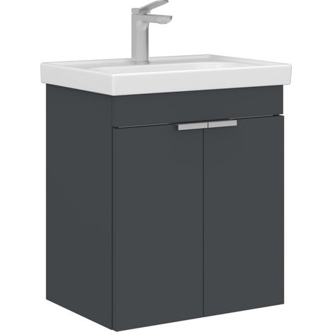 Waschtischunterschrank "Desna 50" – 50 x 38 x 58 cm – Anthrazit matt (1/4)