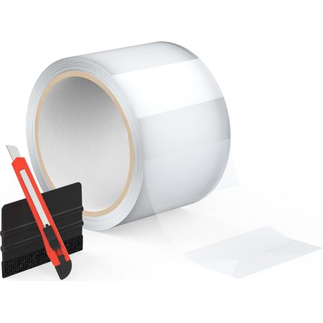 7 cm x 9 m Film de protection de peinture transparent brillant (1/5)