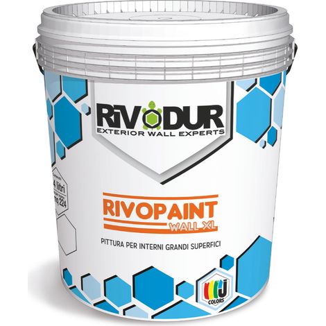 Idropittura murale supertraspirante bianca rivopaint wall xl 14 lt