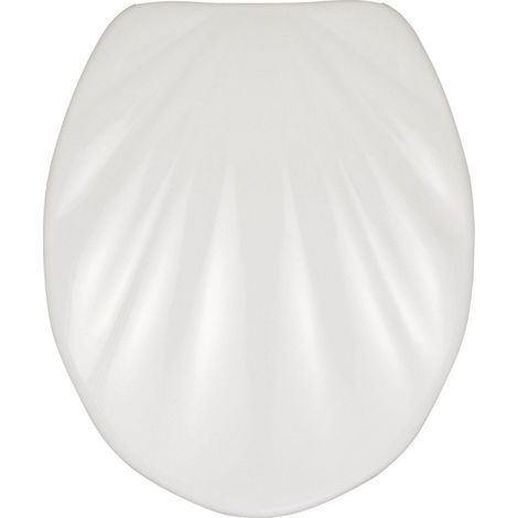 Premium WENKO WC-Sitz, langlebiger und hygienischer WC-Sitz - Fix-Clip Material Duroplast - WENKO