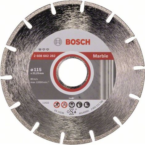 Bosch Diamanttrennscheibe Standard for Marble 115x22,23x2,2x3 mm 2608602282 (1/5)