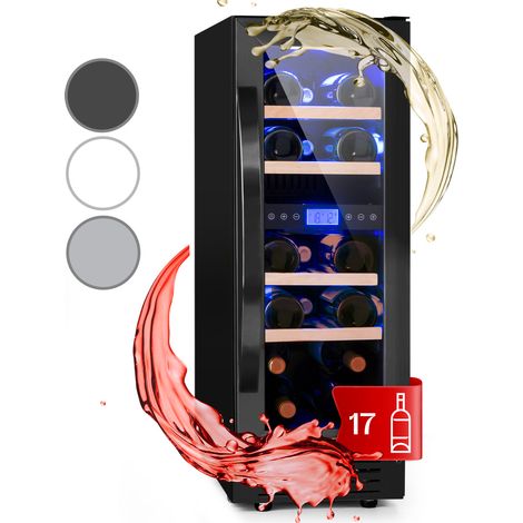 Vinovilla 17 Built-In Duo Zweizonen-Weinkühlschrank 53l 17 Fl. 3-Farben Glastür (1/5)