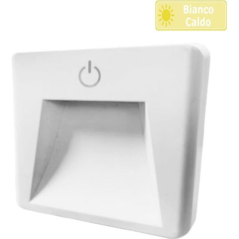 TrAdE Shop Traesio - Luce Notturna A Led 0.5w Con Accensione Touch Lampada Con Spina Punto Luce Xgcmd-004 - -Bianco Caldo - (1/5)
