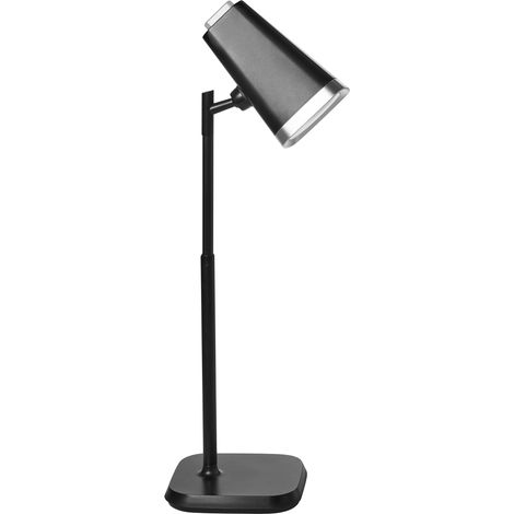 Lámpara LED para escritorio y pared de oficina en casa 2 en 1 con brazo desmontable y regulador de intensidad continuo CCT negro Musca