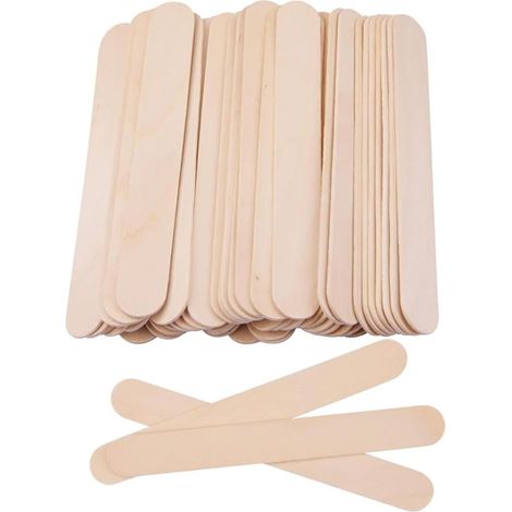 Spatules À Cires, Spatules Épilation En Bois, Bâtons De Cire En Bois, 50 Pièces Spatule Bois Pour Cire, Spatule Bois Epilation Bâtons, Spatule Cire Epilation Jetable, Bâtons Applicateurs À Cire (1/5)