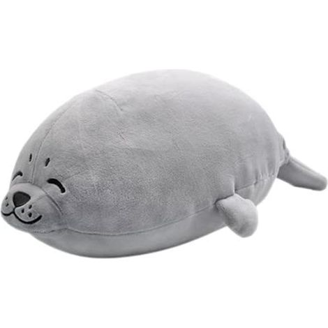 1 peluche phoque 40 cm, jouet câlin, cadeau Saint-Valentin, coussin décoratif chambre salon bureau (1/5)